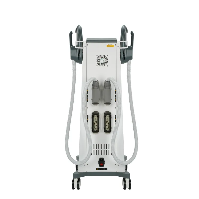 EM02A Standing Magnetic Slimming Device Rear View – Dual-Channel HIFEM & RF Body Sculpting