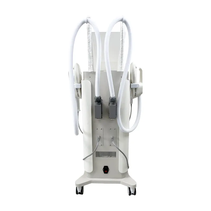 EM07A Standing EMSCULPTUR + RF + ENDO Machine Rear View – HIFEM Muscle Stimulation & RF Heating + Inner Ball Roller