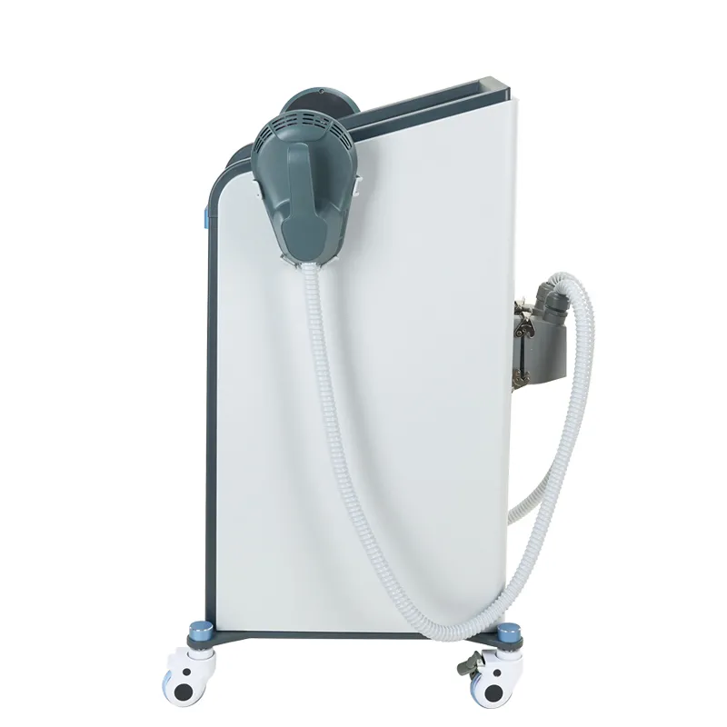 EM09A Standing EMSCULPTUR + RF Machine Side View – HIFEM Muscle Stimulation & RF Heating