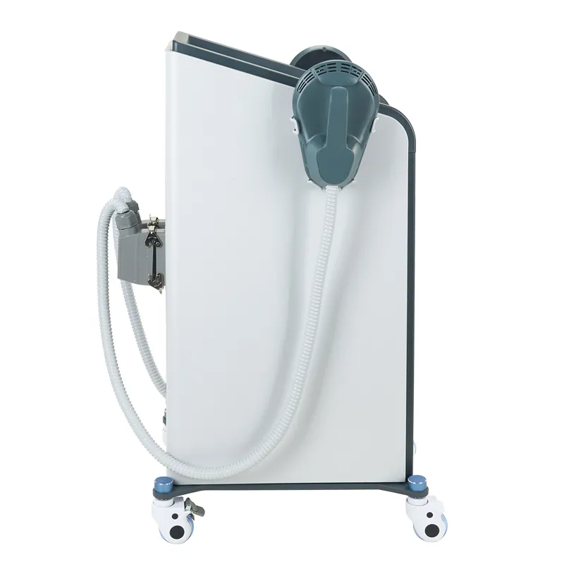 EM09A Standing EMSCULPTUR + RF Machine Side View – HIFEM Muscle Stimulation & RF Heating