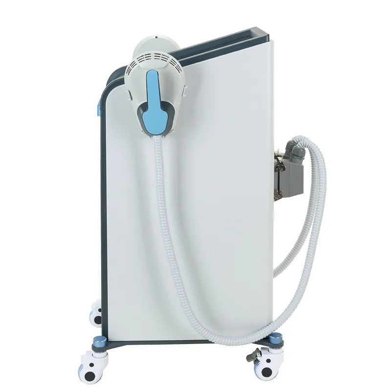 EM09B Standing EMSCULPTUR Machine Side View – High-Intensity Electromagnetic Stimulation