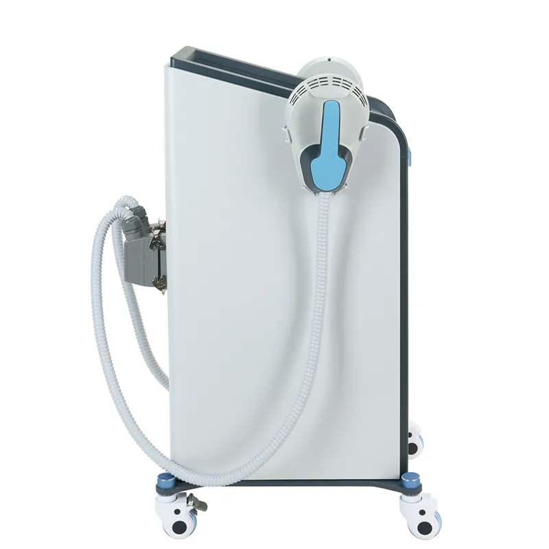 EM09B Standing EMSCULPTUR Machine Side View – High-Intensity Electromagnetic Stimulation