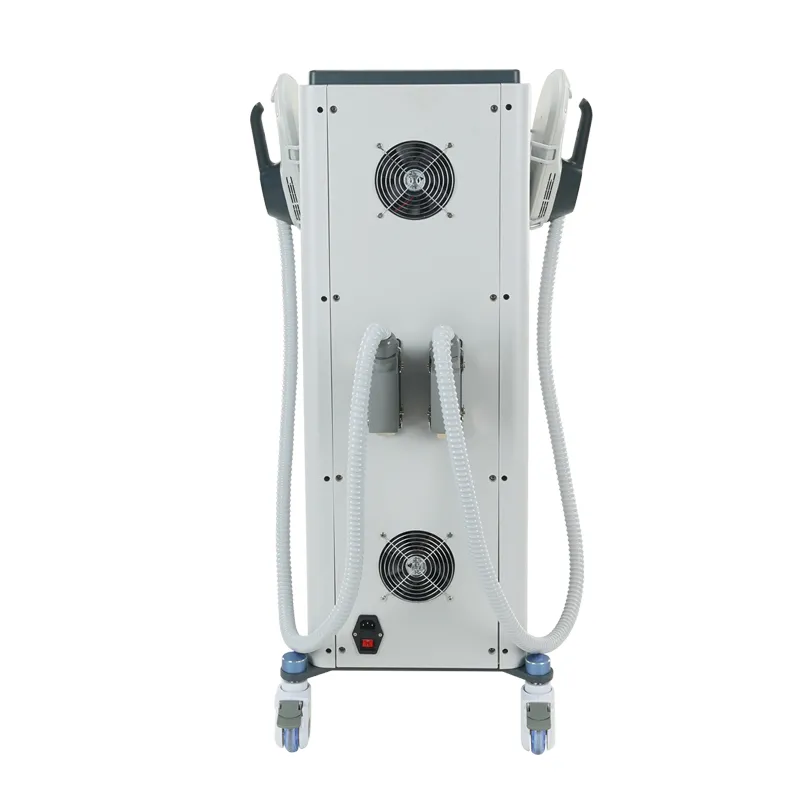 EM09B Standing Dual-Channel Magnetic Slimming Device Rear View – HIFEM Technology