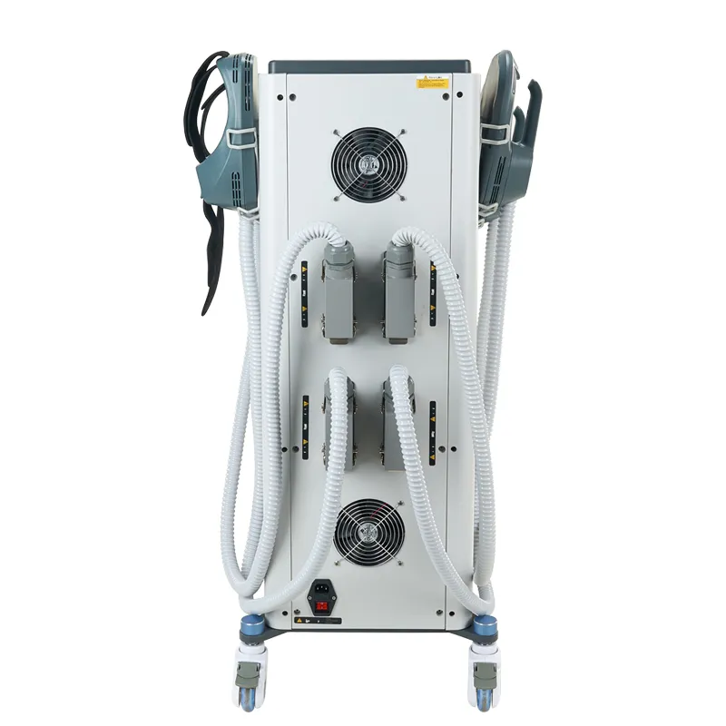 EM10A 4-Channel Magnetic Slimming + RF Device Rear View – Dual Control Body Sculpting System