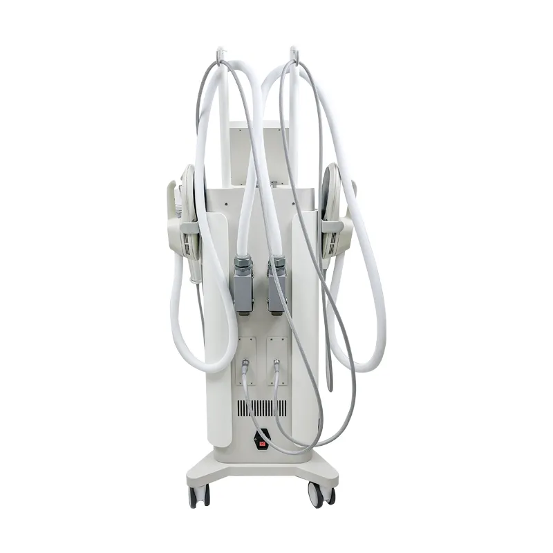 EM13A Standing EMSCULPTUR + RF + ENDO Machine Rear View – HIFEM Muscle Stimulation & RF Heating + Inner Ball Roller