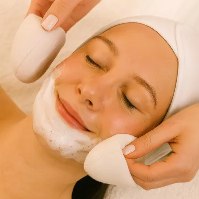 The first step is the cleansing process. In order to achieve the best results, the skin needs to be prepared to receive the ingredients.