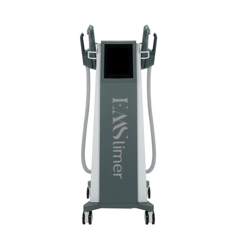 EM02A Standing Magnetic Slimming + RF Device Front View – Dual-Channel Muscle Building & Skin Tightening
