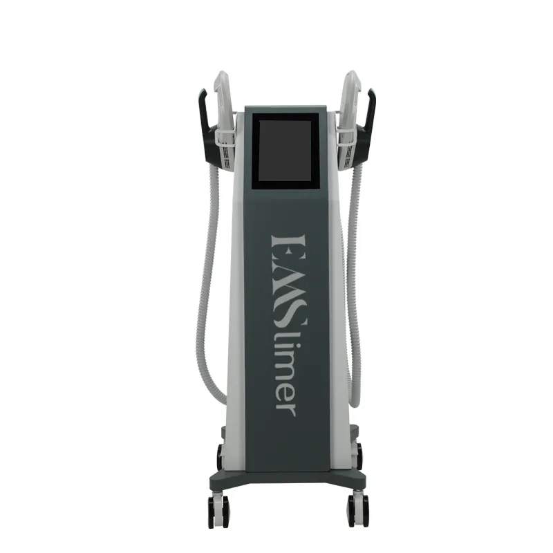EM02B Standing Magnetic Slimming Device Front View – Dual-Channel HIFEM Muscle Building & Fat Reduction
