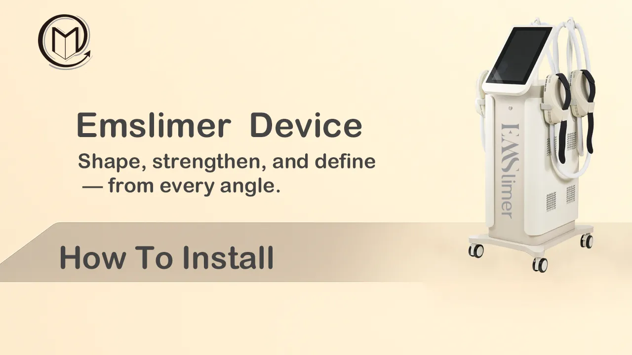 EM05B 4-Handle Dual-Control Magnetic Slimming Device | Installation & Operation Training Video