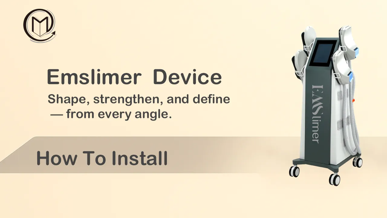 EM03B 4-Channel Dual-Control Magnetic Slimming Device | Installation & Operation Training Video