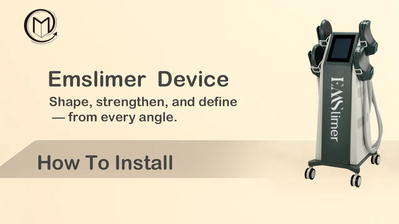 EM03A 4-Channel Dual-Control Magnetic Slimming + RF Device | Installation & Operation Training Video