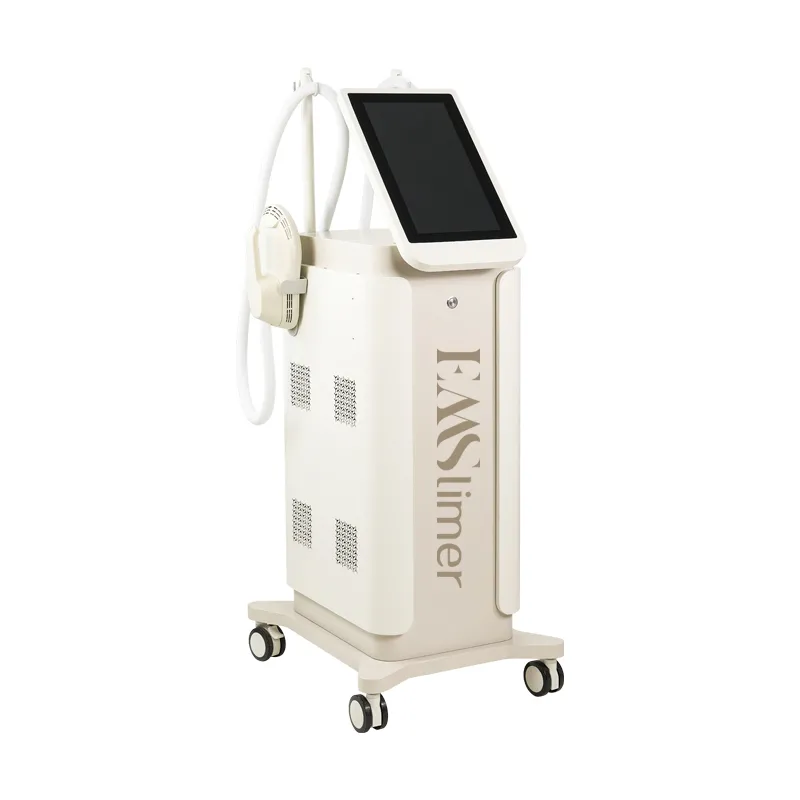 EM04A Standing EMSCULPTUR + RF Machine Side View – HIFEM Muscle Stimulation & RF Heating