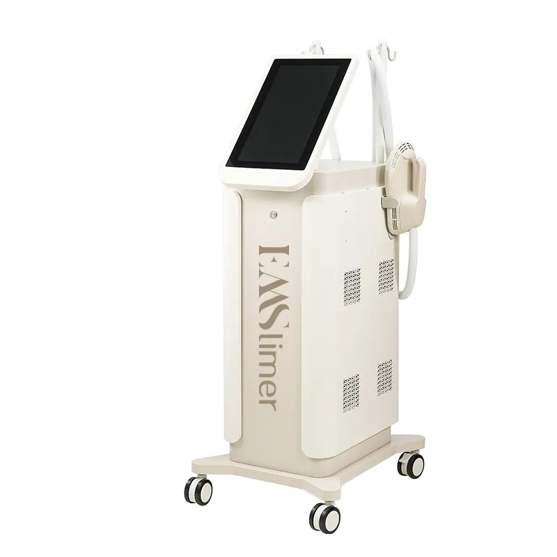 EM04A Standing EMSCULPTUR + RF Machine Side View – HIFEM Muscle Stimulation & RF Heating